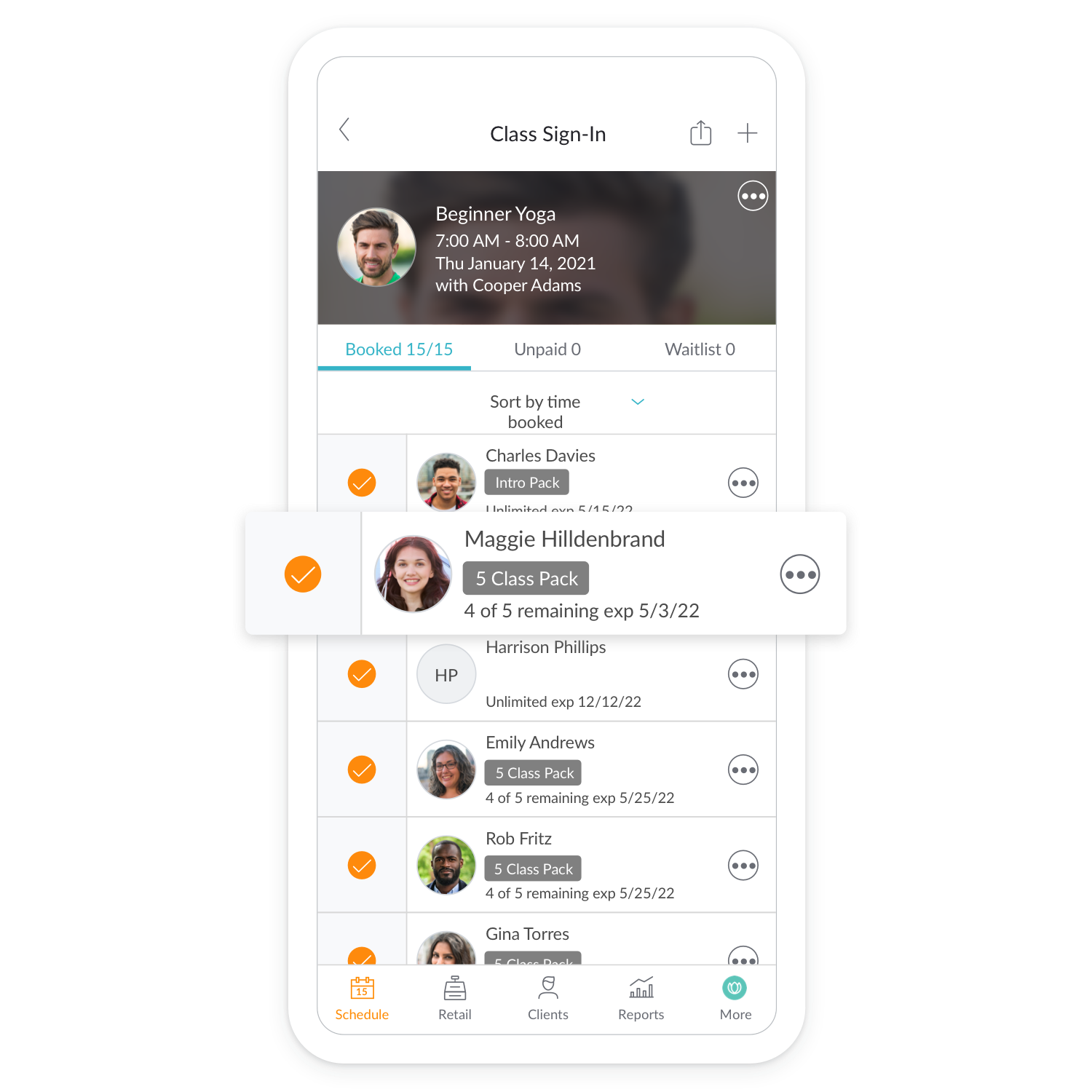 Business App Mindbody